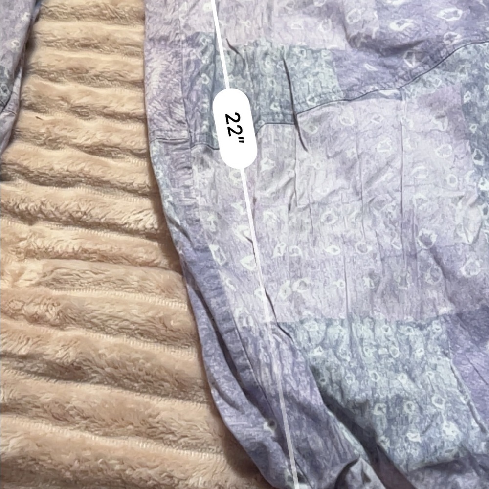 Free People Lavender Patchwork Pajama Bottoms M - Picture 6 of 6